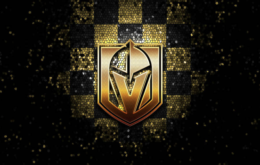 Vegas Golden Knights Gold And Black Wallpaper