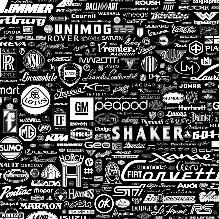 Vehicles Brand In Black And White Wallpaper