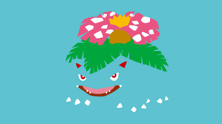 Venusaur Blue Outline Toes Wallpaper