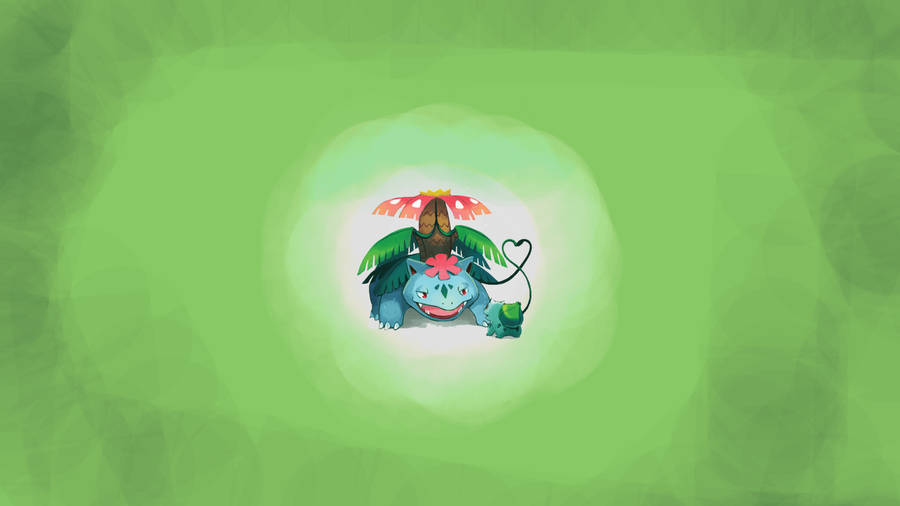 Venusaur Bulbasaur Heart Vines Wallpaper