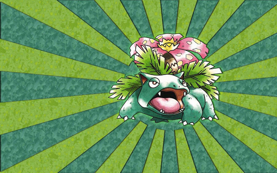 Venusaur Green Beams Wallpaper