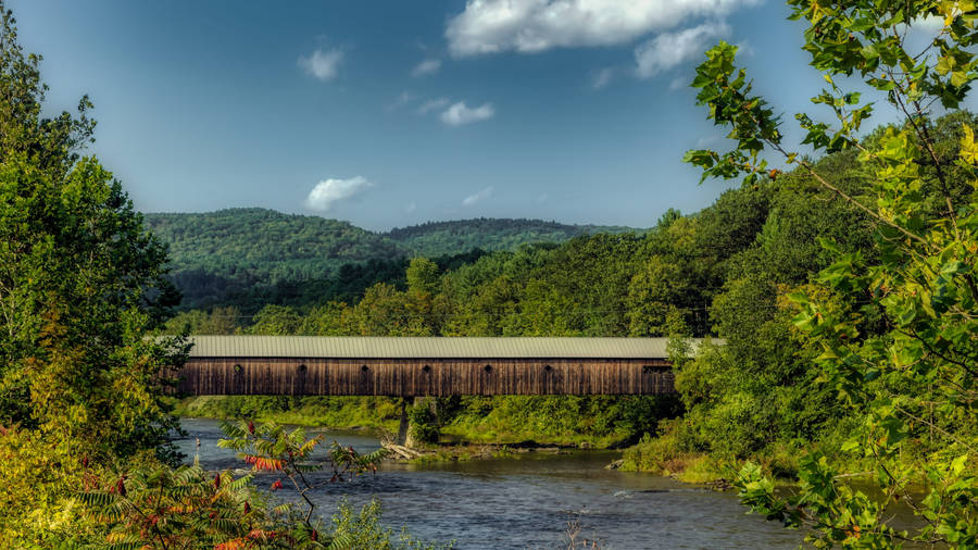 Vermont Dummerston Bridge Wallpaper