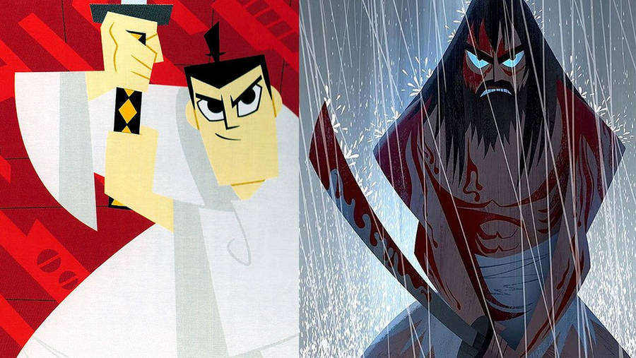 Versions Of Samurai Jack Side By Side Wallpaper