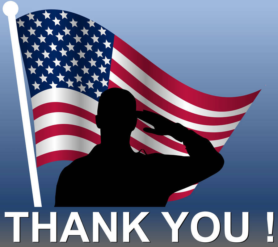 Veterans Day Thank You Salute Wallpaper