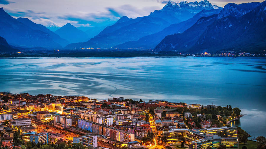 Vevey Town Switzerland Wallpaper