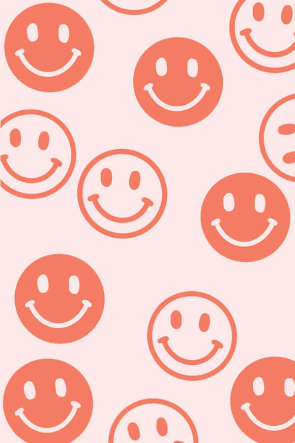 Vibrant Aesthetic Smiley Face Art Wallpaper