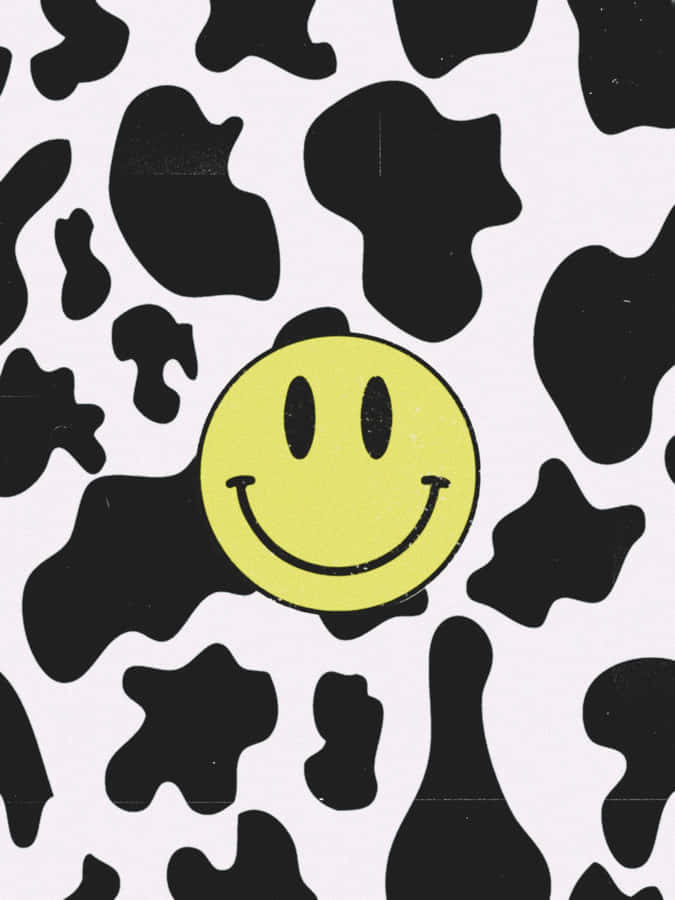 Vibrant Aesthetic Smiley Face Art Wallpaper