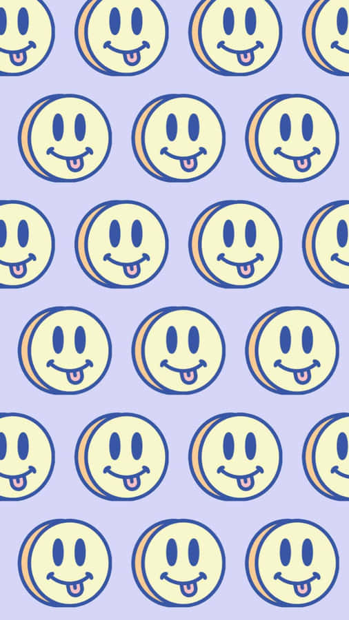 Vibrant Aesthetic Smiley Face Wallpaper Wallpaper