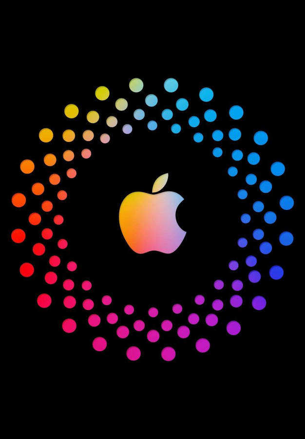 Vibrant And Sleek Design Of Apple Logo On Ipad 2021 Wallpaper