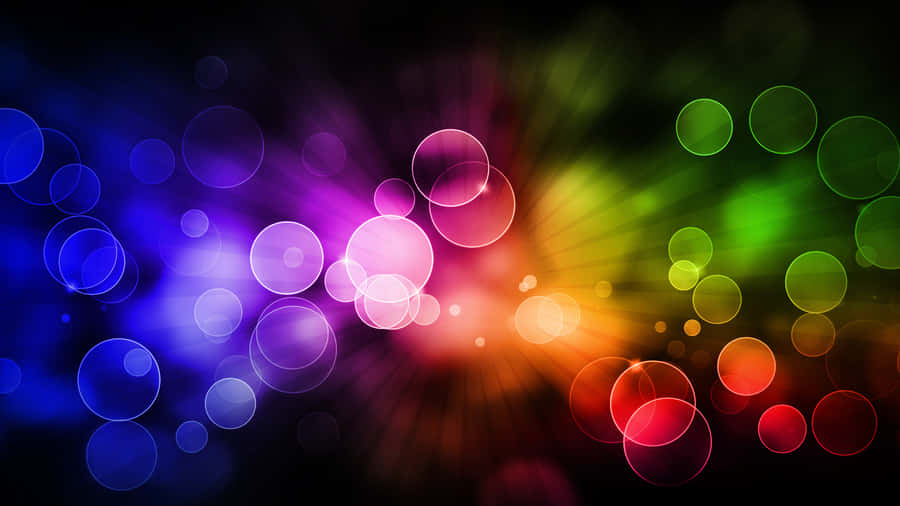 Vibrant Bokeh Lights Background Wallpaper