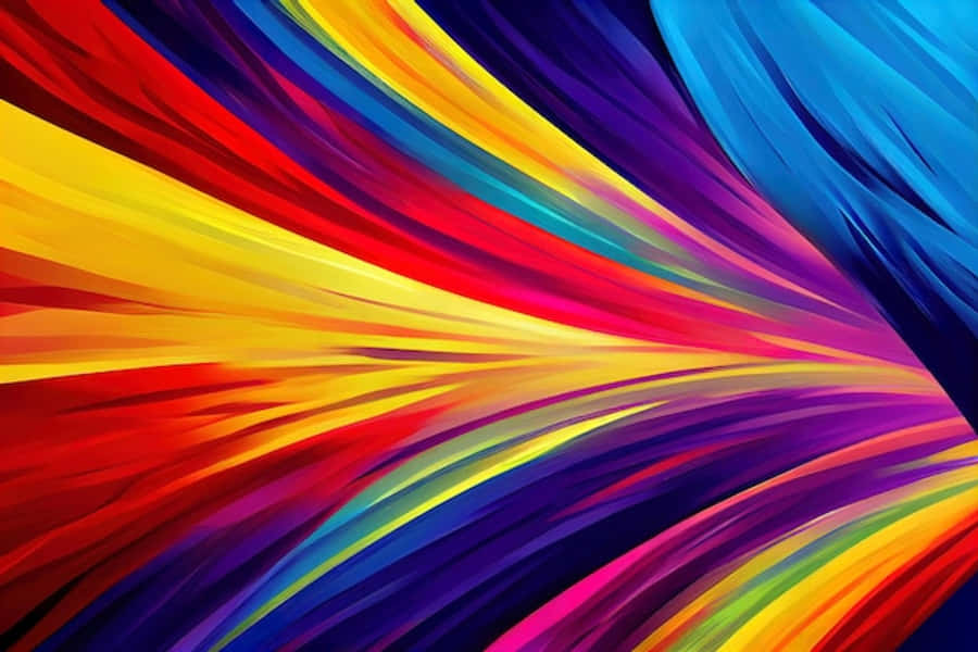 Vibrant Color Burst Abstract Wallpaper