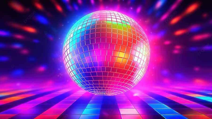 Vibrant Disco Ball Lights Wallpaper