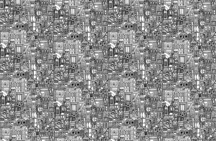 Vibrant Geometric Pattern Design Wallpaper