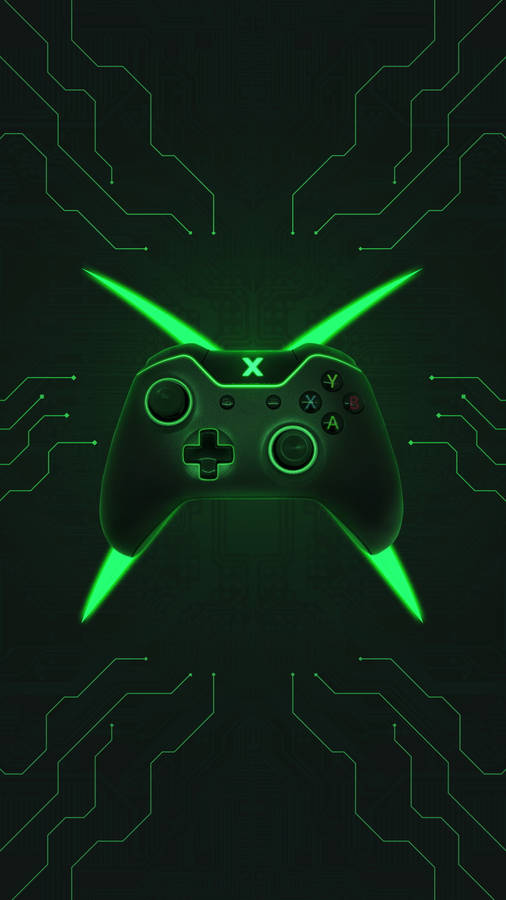 Vibrant Hd Gaming Controller Logo Wallpaper