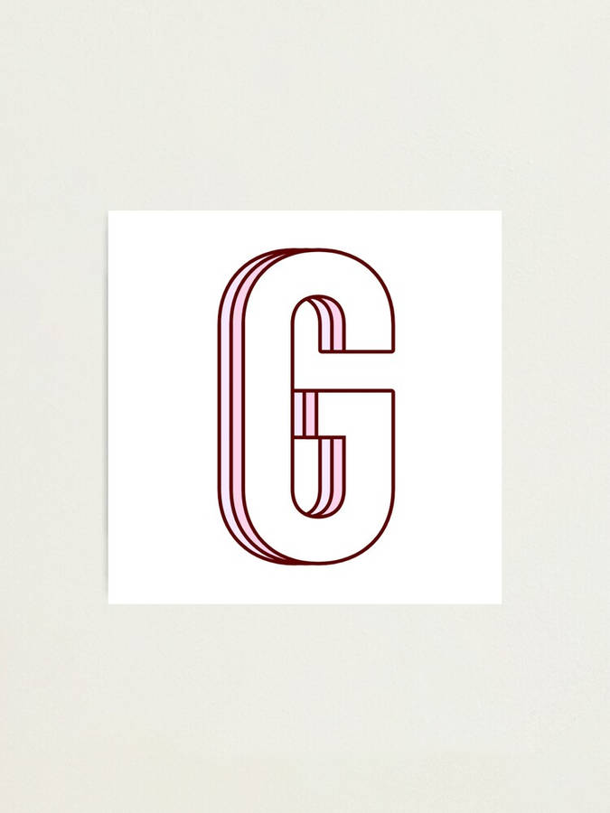 Vibrant Letter G On Paper Wallpaper