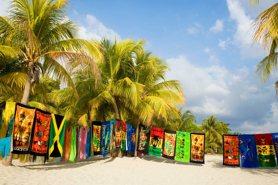 Vibrant Negril Beach View In Jamaica Wallpaper