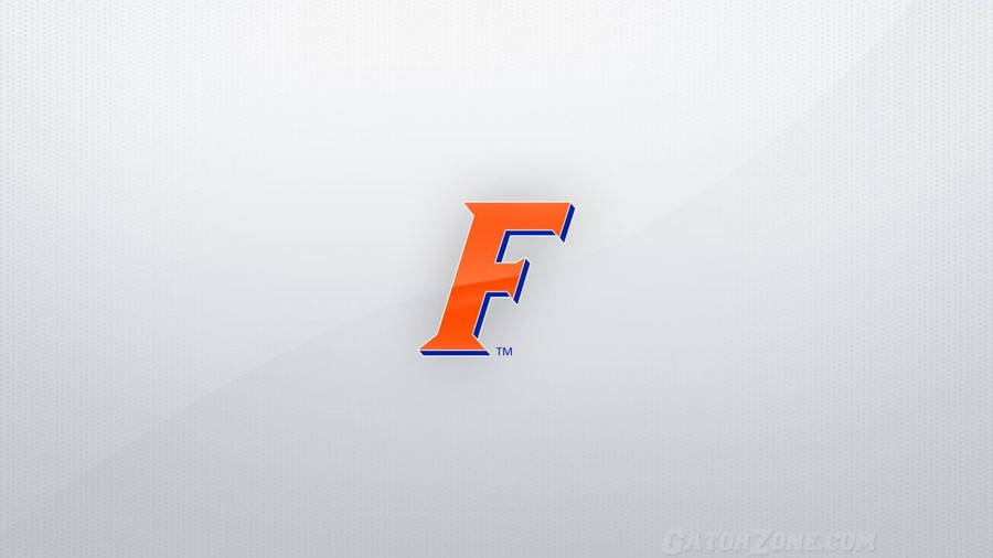 Vibrant Orange Florida Gators Initial Logo Wallpaper