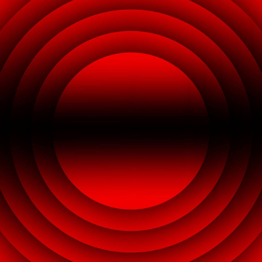 Vibrant Red Circle With A Dark Shadow Wallpaper