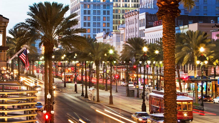 Vibrant Scenery At The French Quarter Wallpaper