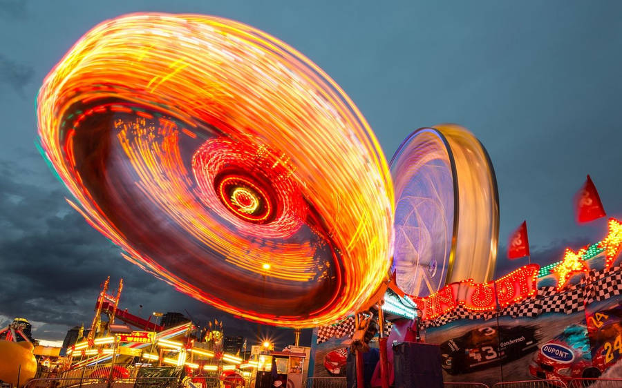 Vibrant Time-lapse Of Florida State Fair Wallpaper