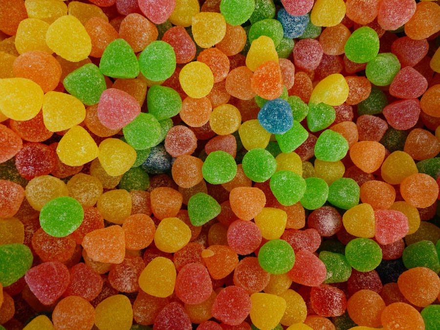 Vibrant Variety Of Chewy Candies Wallpaper