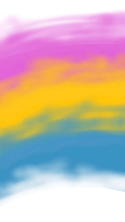Vibrantly Colored Pan Flag Representing Unity Wallpaper