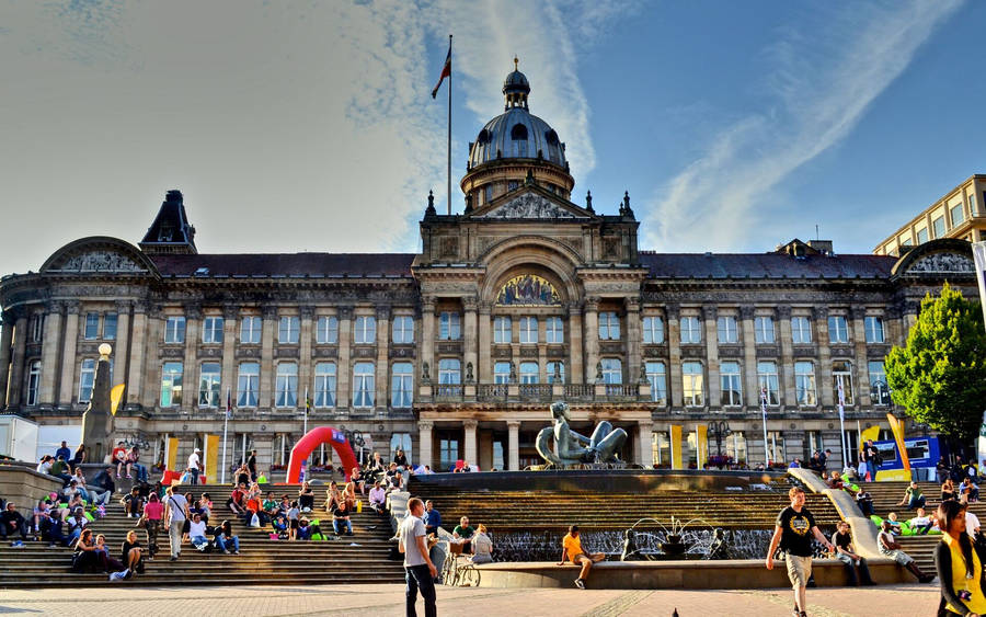 Victoria Square In Birmingham City Wallpaper