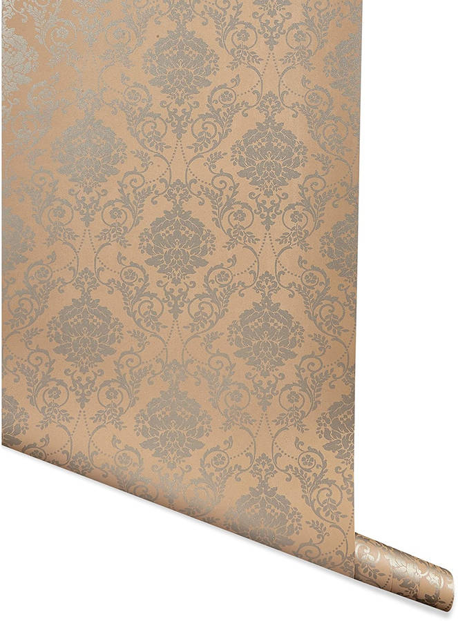 Victorian Style Tan Aesthetic Wallpaper