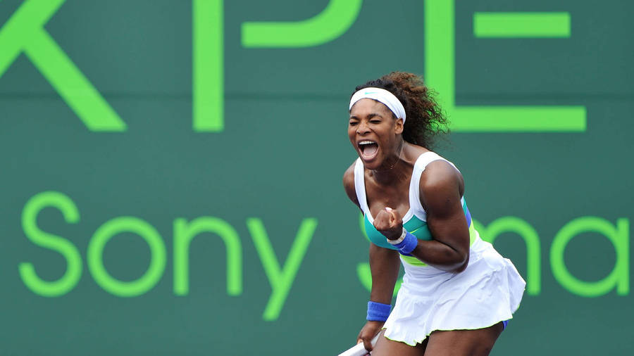 Victorious Serena Williams Wallpaper
