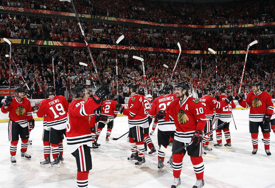 Victory Of Chicago Blackhawks Wallpaper