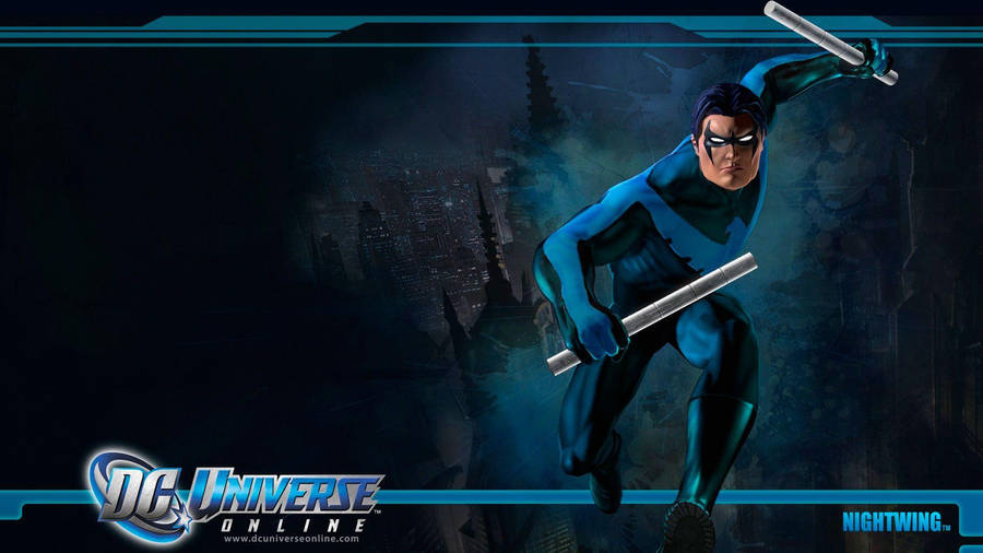 Video Game Dc Universe Online Nightwing Loading Screen Wallpaper