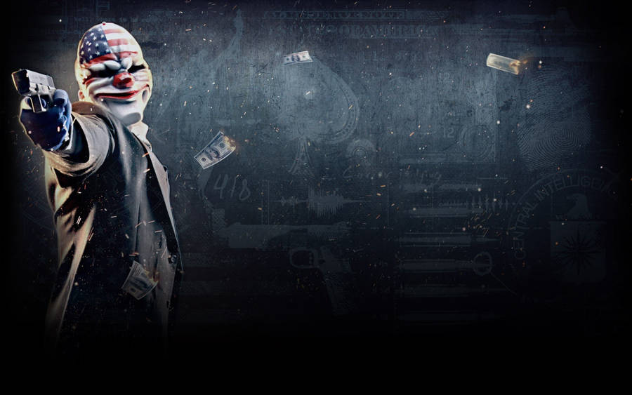 Video Game Payday 2 Dallas Pointing Gun Wallpaper