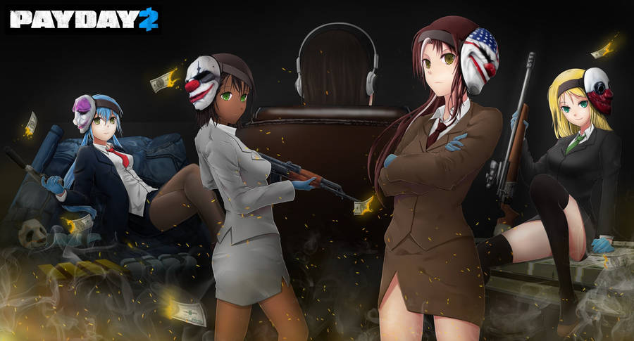 Video Game Payday 2 Gang Girl Version Wallpaper