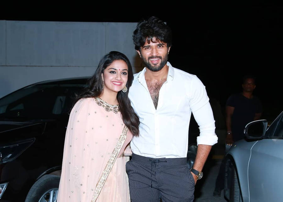 Vijay Deverakonda With A Woman 4k Wallpaper