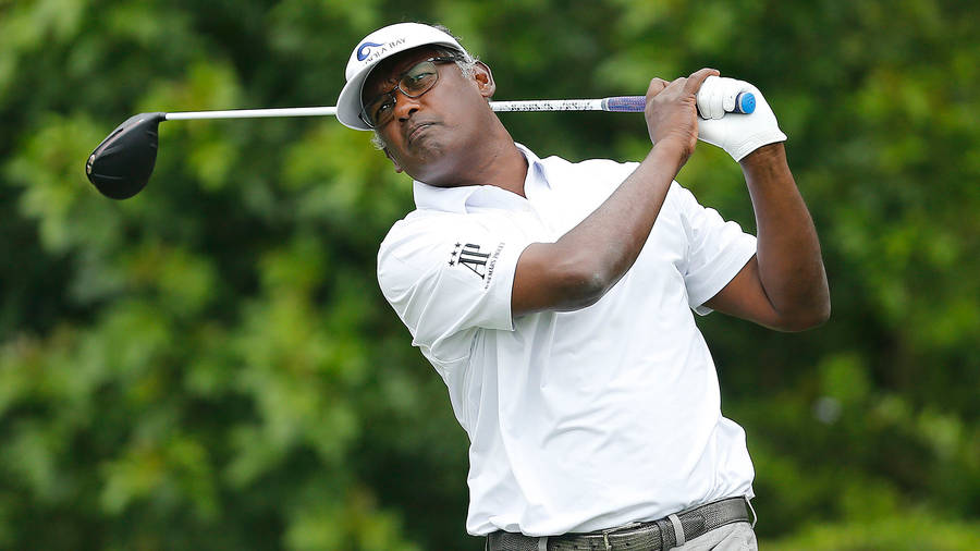 Vijay Singh In Match Position Wallpaper