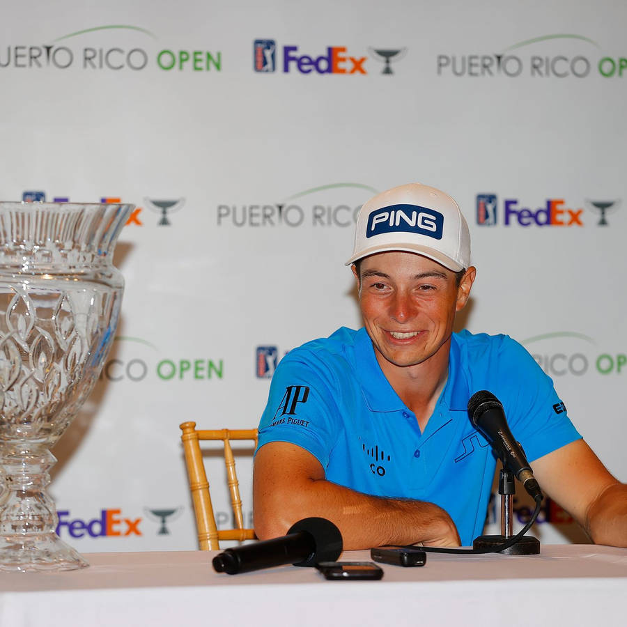 Viktor Hovland Press Conference Wallpaper