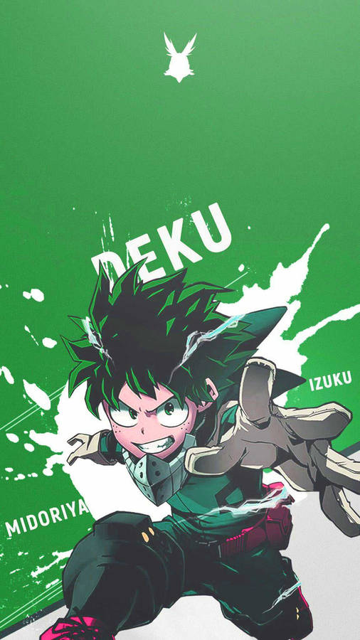 Villain Deku Midoriya Izuku Action Pose Wallpaper