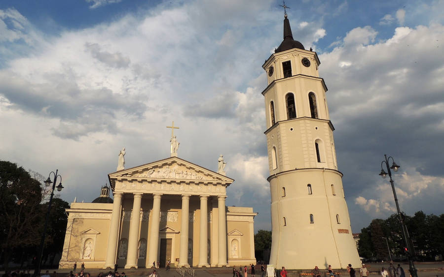 Vilnius Cathedral Church Wallpaper