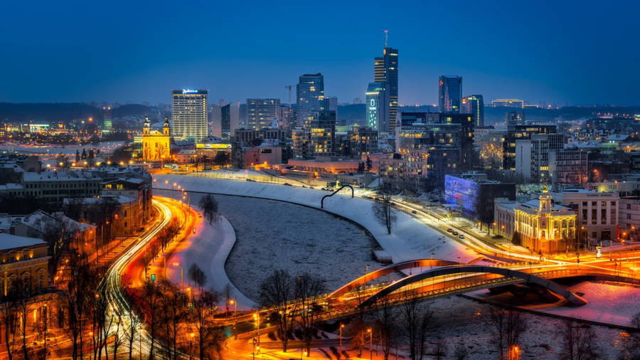 Vilnius Neris River Wallpaper