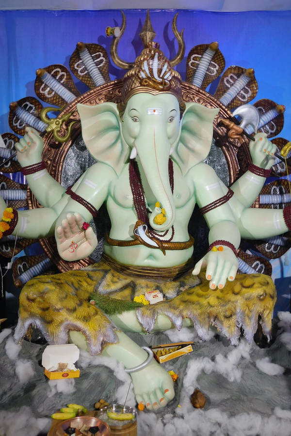 Vinayaka With Six Hands Wallpaper