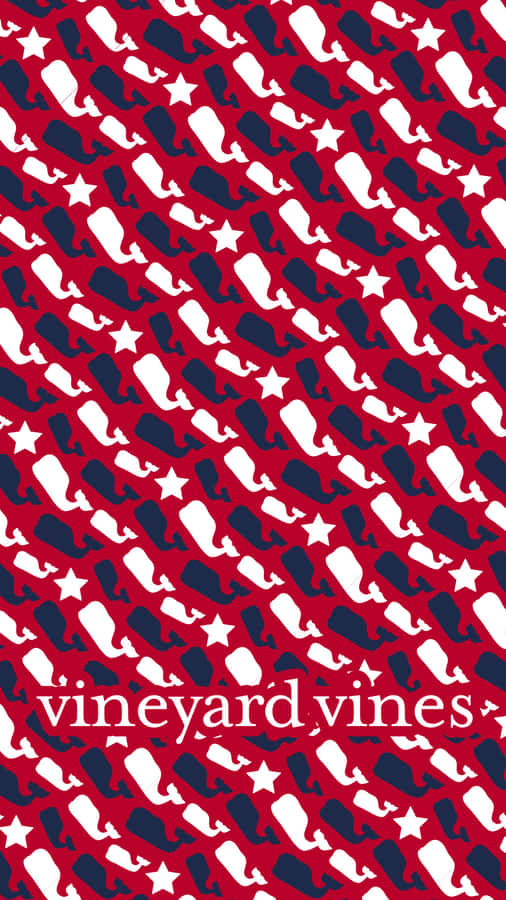 Vineyard Vines Red And Blue Wallpaper
