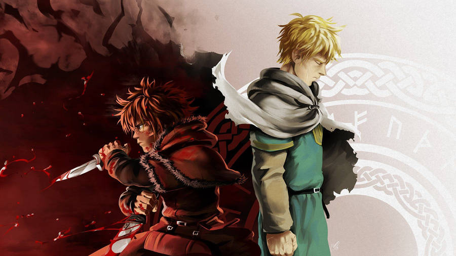 Vinland Saga Thorfinn Two Sides Wallpaper