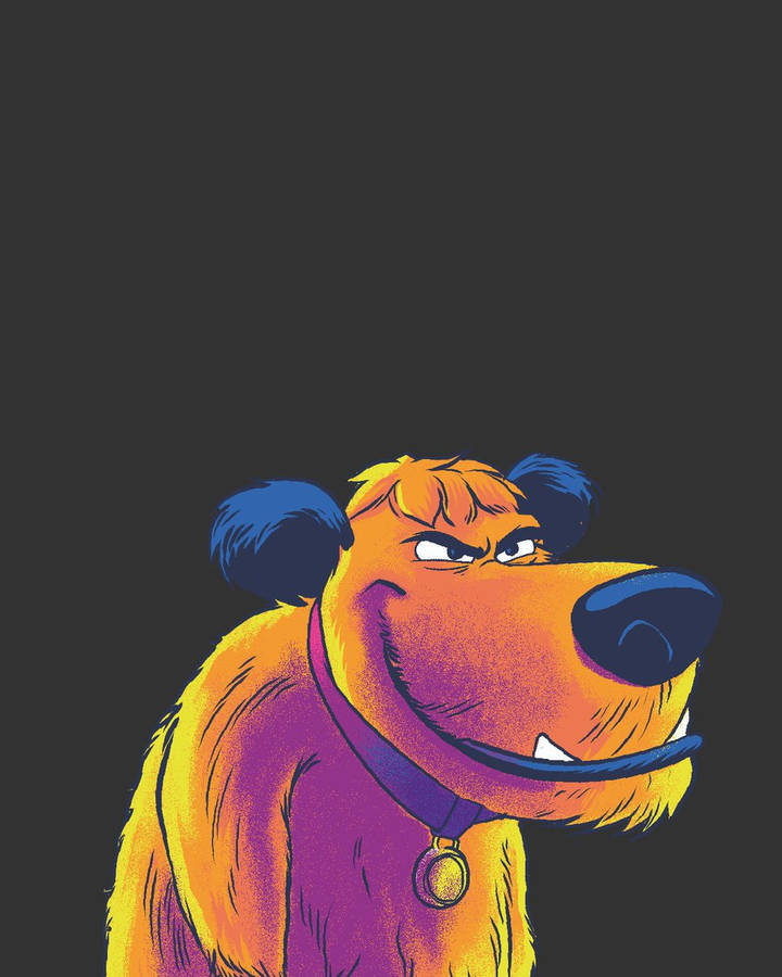 Vintage Cartoon Character Muttley In Action Wallpaper