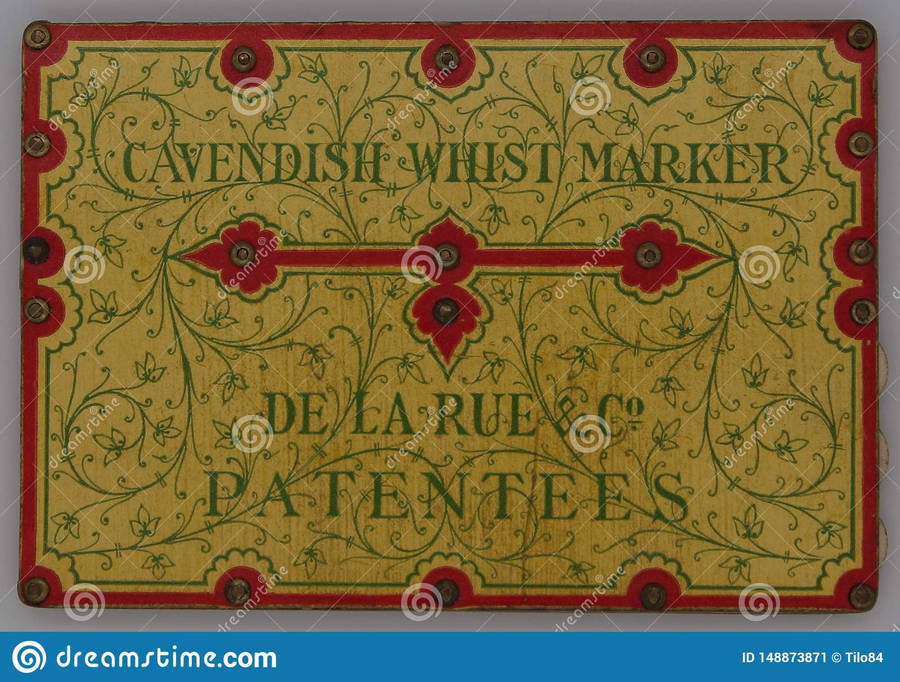 Vintage Cavendish Whist Marker Wallpaper