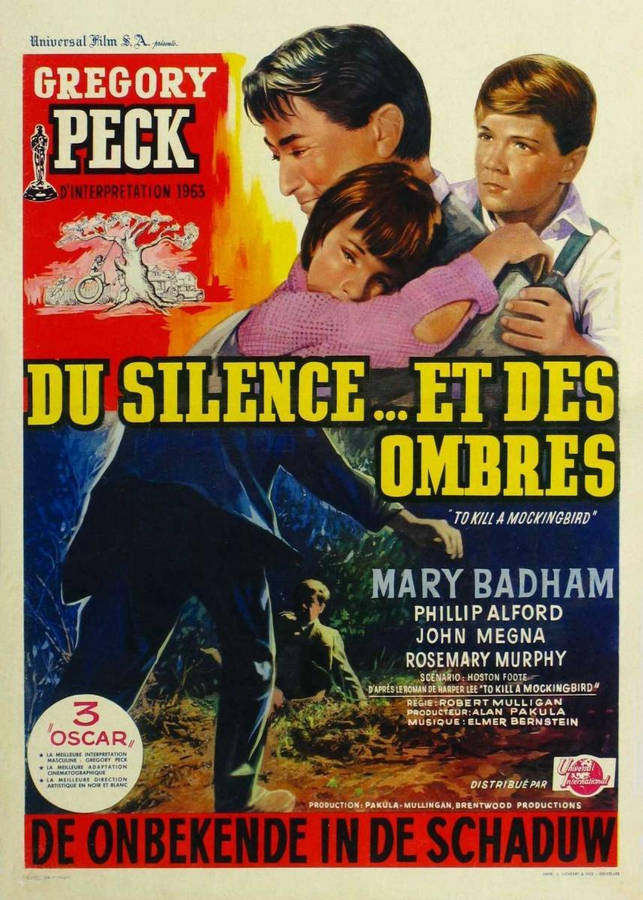 Vintage French Poster Of To Kill A Mockingbird Film Wallpaper