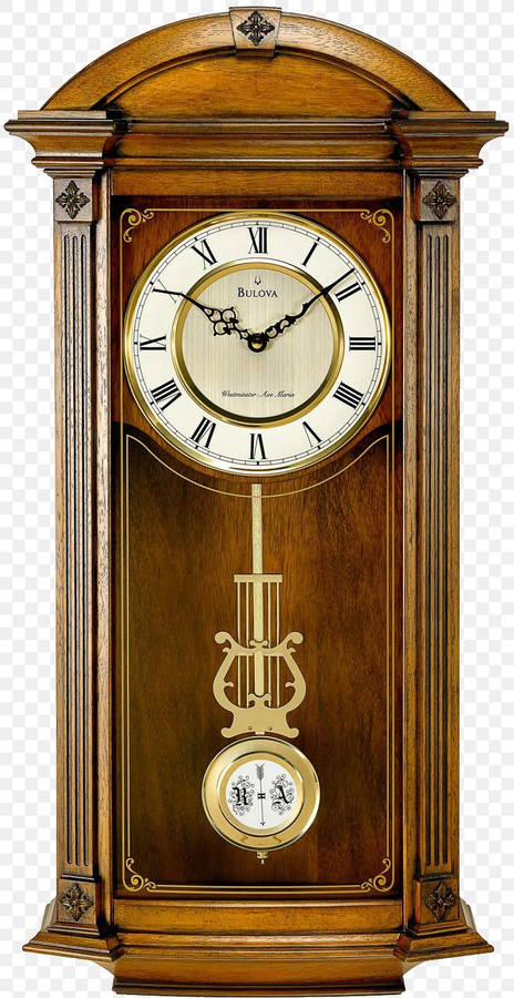 Vintage Grandfather Alarm Clock Wallpaper