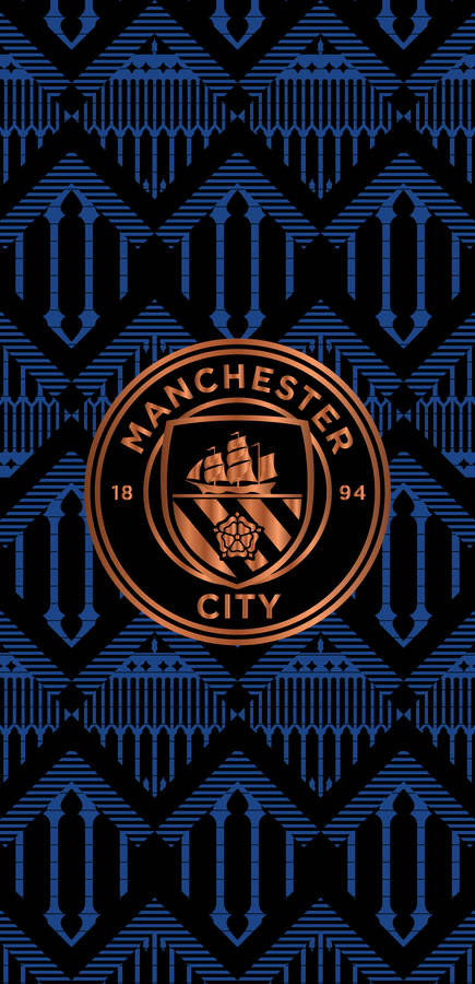 Vintage Manchester City Logo Wallpaper