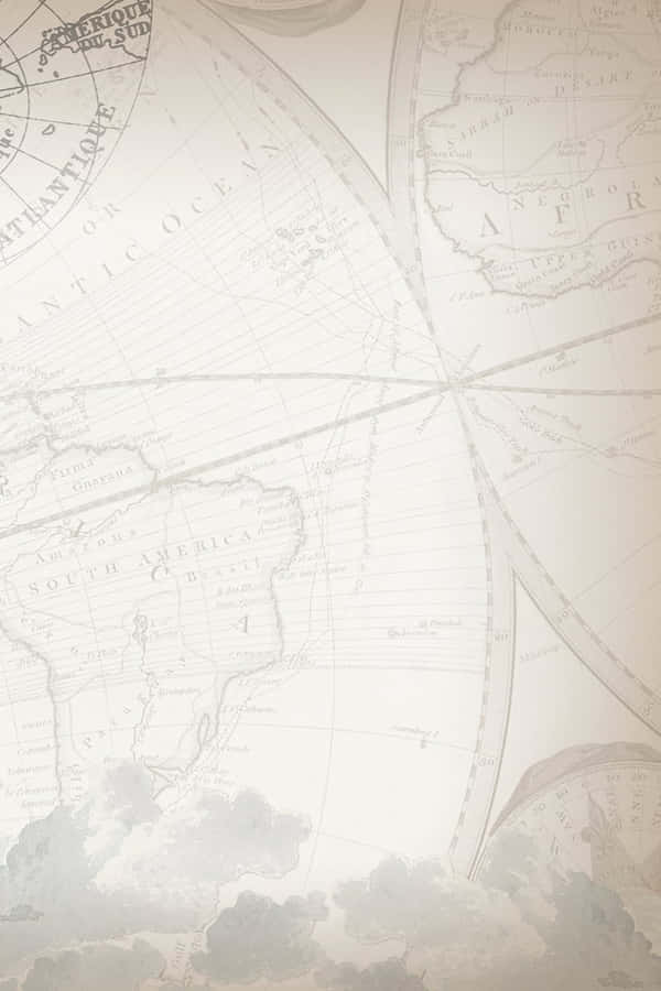 Vintage Map Background Wallpaper