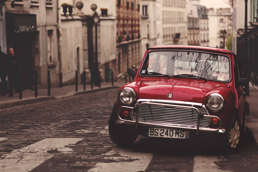 Vintage Mini Cooper Wallpaper