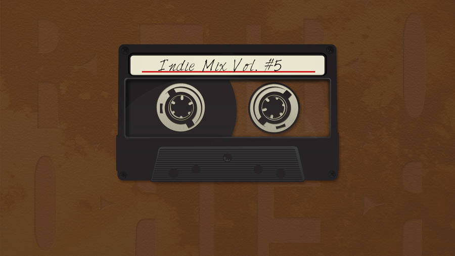 Vintage Minimalist Cassette Tape Wallpaper